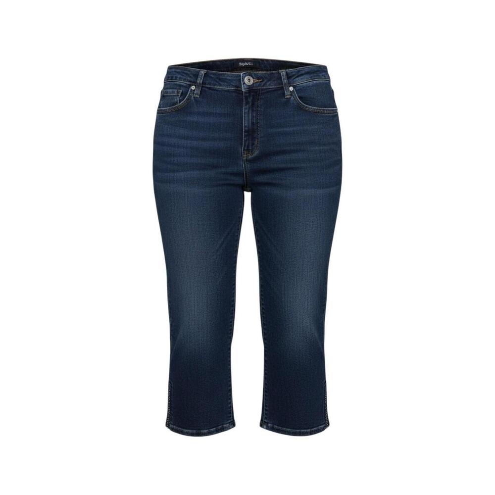 Style & Co Dark Wash Denim Women's Capri Jeans Size 16 #0HPO